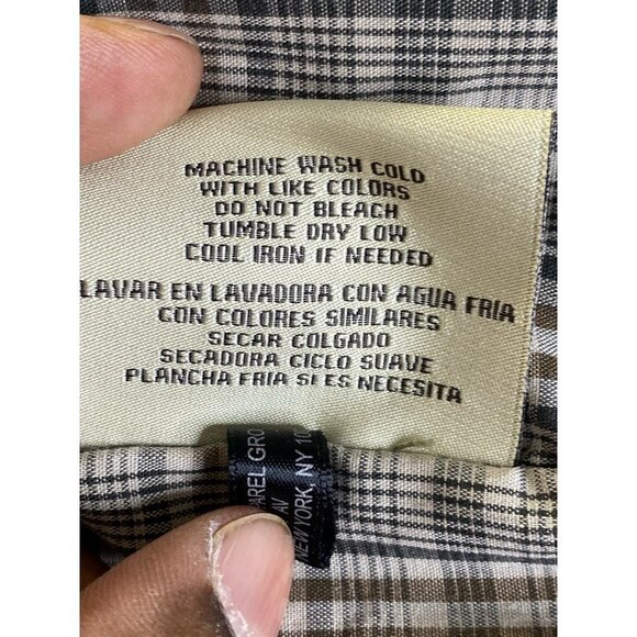 Dockers Mens Windbreaker Jacket Green Twill Pockets Collar L - Picture 6 of 8